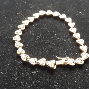 Ladies sterling silver and gold overlay